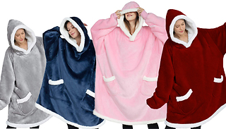Oversized Lazy Poncho Hoodie Blanket - 4 Colours