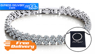 7ct Created Sapphire Tennis Bracelet
