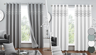 Thermal Blackout 'Kendal' Curtains - 4 Sizes & 4 Colours