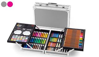 145 Piece Artist's Aluminium Art Carry Case - 2 Colours
