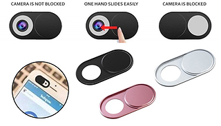 1, 3 or 6-Pack of Sliding Laptop Webcam Covers - 3 Colours
