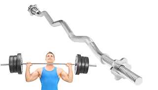 EZ 1-Inch Weight Lifting Bar with Spinlock Collars