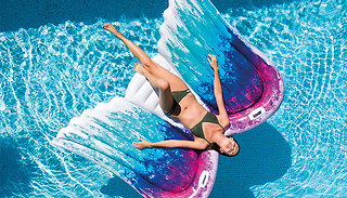 Angel Wings Inflatable Pool Mat with Handles
