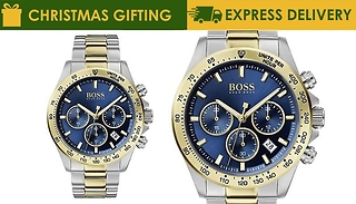 Two Tone Hugo Boss 1513767 Chronograph Hero Family Watch
