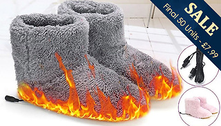 Heated Winter Warmer USB Slipper Boots – 2 Options