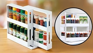 2-Tier Rotating Spice Herb Rack