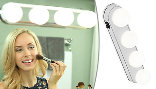 4-Bulb LED Mirror Suction Lights