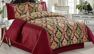 3 Piece Heavy Jacquard Celia Quilted Bedspread