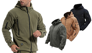 Men's Tactical Fleece Jacket - 4 Colours & 4 Sizes