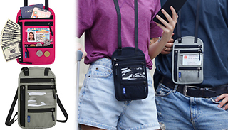 RFID Blocking Passport Travel Bag - 3 Colours