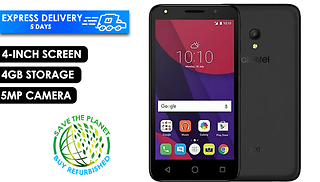 Alcatel Pixi 4 4034X 4GB Unlocked - Black