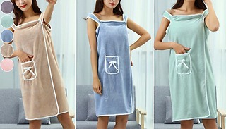 Strappy Bath Towel Wrap Dress - 8 Colours