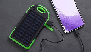Dual USB Solar Power Bank with Flashlight - Energy Saving!