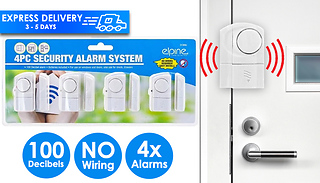 4-Pack of Wireless Door & Window Security Alarms