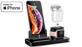 3-in-1 iPhone, Airpods & iWatch Charging Station