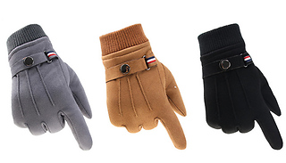 Men's Winter Windproof Touchscreen Gloves - 3 Colours
