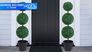 Set of Two Outsunny Taro Tree Artificial Plants