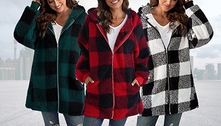 Plaid Print Hooded Jacket - 7 Colours, 8 Sizes 
