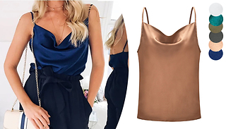 Faux Silk Vest - 6 Colours & 4 Sizes
