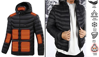 Men's Heated Winter Jackets - 7 Sizes & 2 Colours