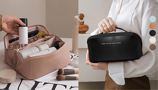 Large Capacity Cosmetic Bag with Handle - 5 Colours