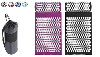 Acupressure Massage Yoga Mat With Pillow - 4 Colours