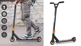 Kids' Pro-Push Freestyle Stunt Kick Scooter