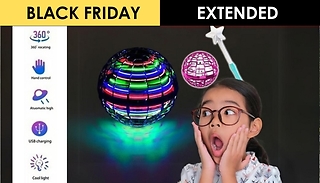 Kids 360° Flying Ball Toy with Magic Wand Option - 3 Colours!