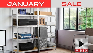 5-Tier Heavy Duty XL Fortified Metal Shelving Unit