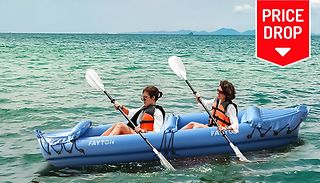 Inflatable 2 Seater Fayton Kayak + Paddles
