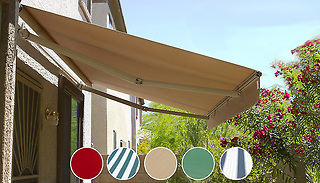 L or XL Retractable Canopy Awning - 4 Colours