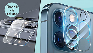 3-Pack of Tempered Glass iPhone 11 or 12 Camera Lens Protector - 7 Options