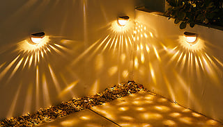 2, 4, or 6 Solar-Powered LED Water Droplets Fence Lights - 2 Colours