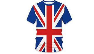 Coronation Memorial British Flag Union Jack T-Shirt - 7 Sizes