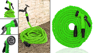 Stretch-A-Spray Expanding Hose with Spray Gun - 50, 100 or 150FT!