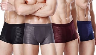 1, 2, or 4-Pack Men's IceMesh Breathable Boxers - 4 Colours