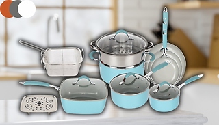 14-Piece Induction Kitchen Cookware Set - 3 Colours