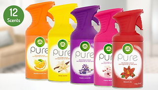 12 Scents of Air Wick Pure Air Freshener 250ml - 1, 2, 4 or 6 Bottles