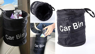 1 or 2 Mini Folding Car Garbage Bins