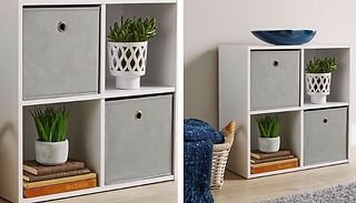 Modern 4-Shelf Storage Cube