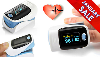 Fingertip Oxygen and Pulse Rate Monitor Oximeter - 4 Colours