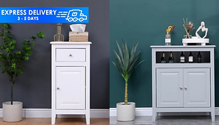 Single or Double-Door Bathroom Storage Unit - 2 Colours