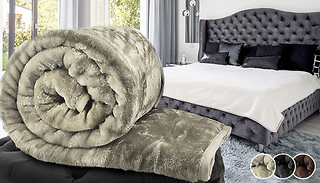 Faux Fur Mink Throw - 3 Colours