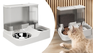 2-in-1 Automatic Pet Food & Water Dispenser Bowl 