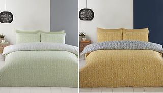 Hestone Reversible Bedding Sets - 2 Colours, 3 Sizes 