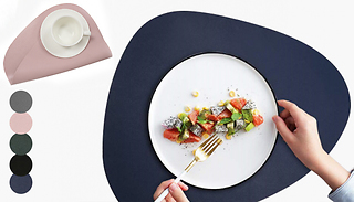 Non-Slip Leather-Effect Waterproof Table Placemat - 5 Colours