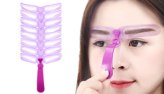8-in-1 Eyebrow Stencil Card Set