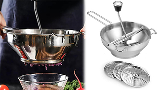 Stainless Steel 3-in-1 Food Mill 