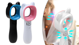 USB Rechargeable Portable Bladeless Fan - Black or White