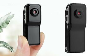 Clip-On HD Mini Security Camera - Optional 32GB SD Card